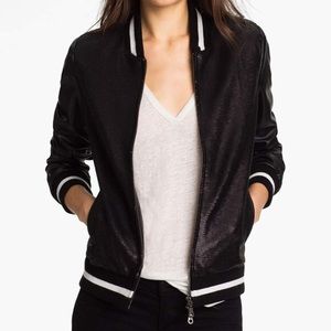 Mural Sequin Bomber Jacket